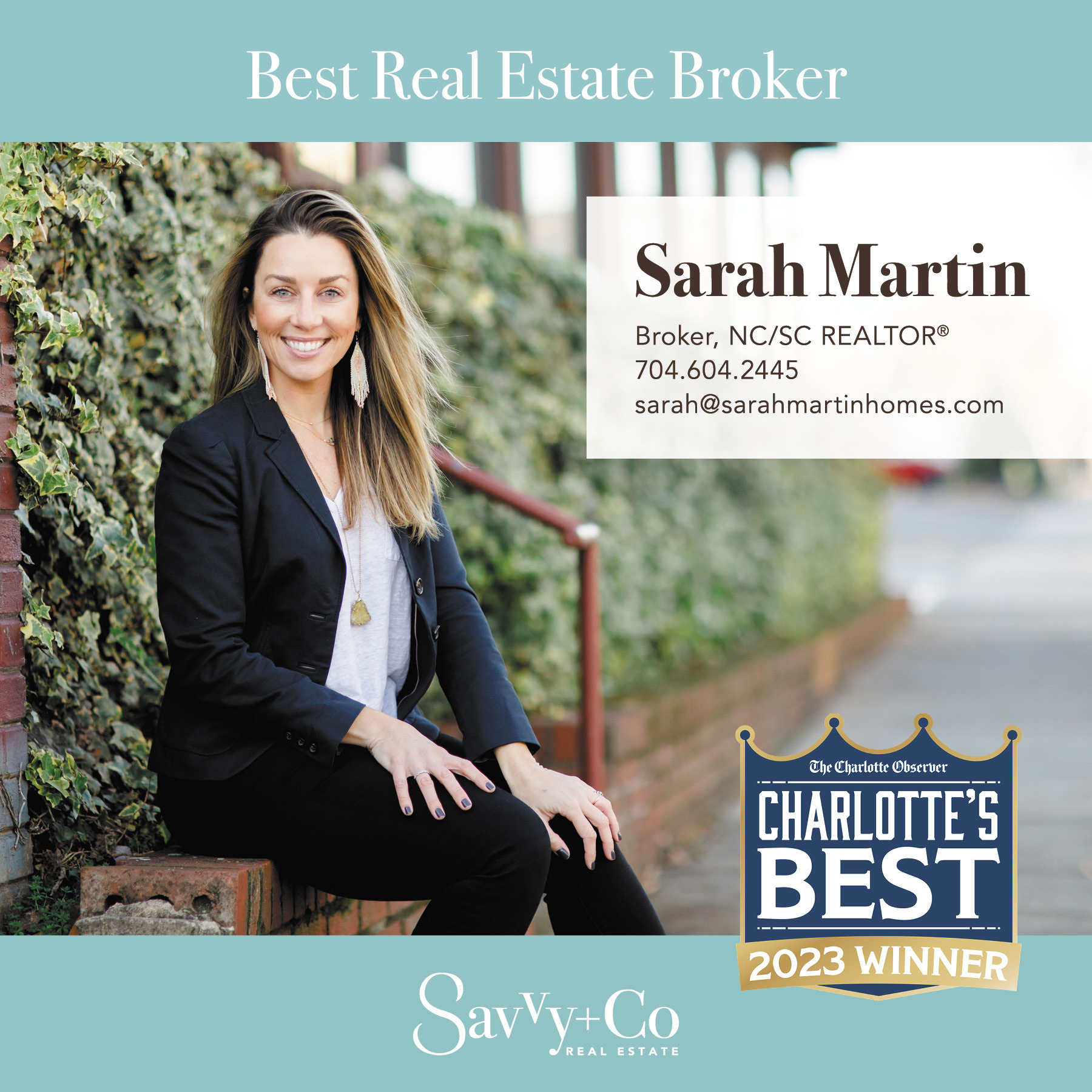 Sarah Martin - Charlotte's Best Real Estate Broker